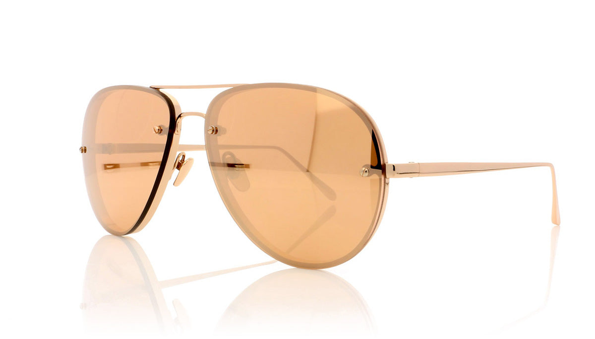 Linda Farrow LFL/307 C3 Lf Rse Gld Sunglasses - Angle
