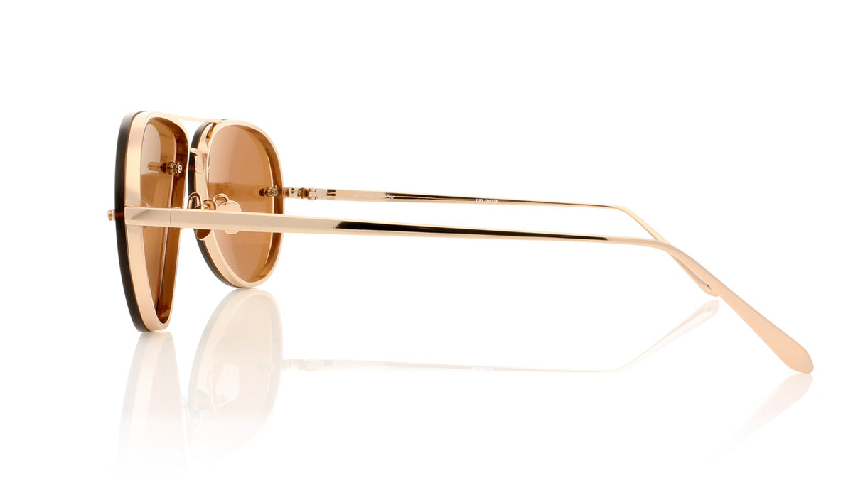 Linda Farrow LFL/307 C3 Lf Rse Gld Sunglasses - Side