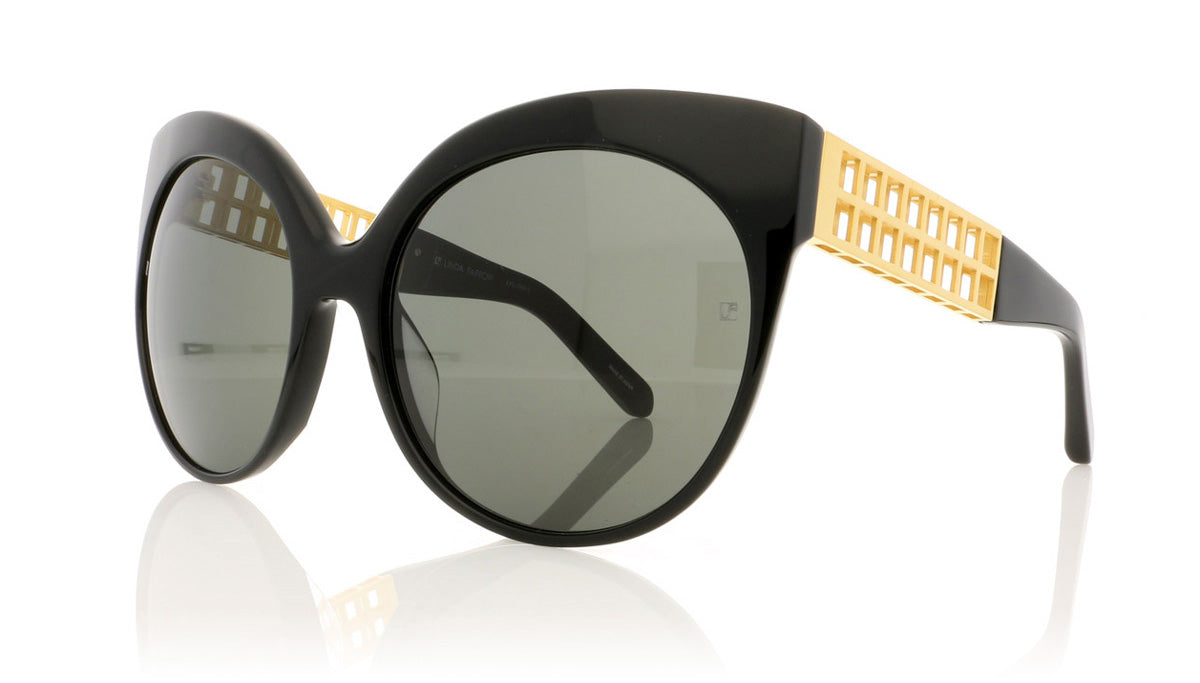 Linda Farrow LFL/388 C1 Lf Black Sunglasses - Angle