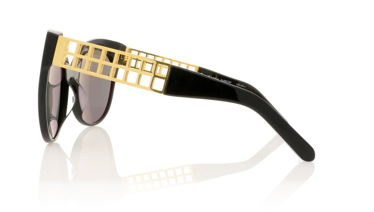 Linda Farrow LFL/388 C1 Lf Black Sunglasses - Side