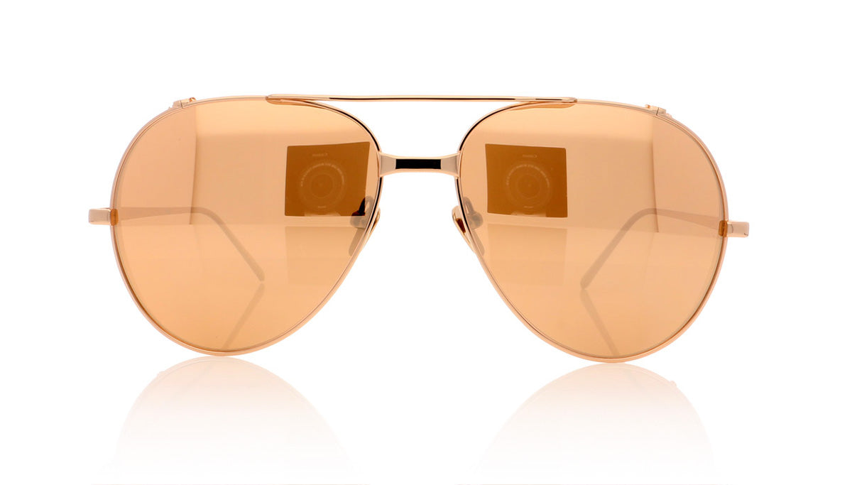 Linda Farrow LFL/426 C3 Rose Gold Sunglasses - Front