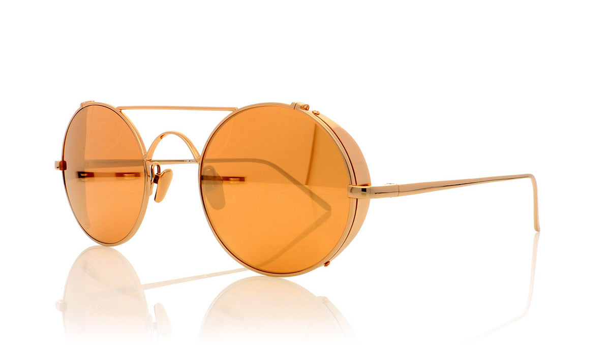 Linda Farrow LFL/427 C3 Rose Gold Sunglasses - Angle