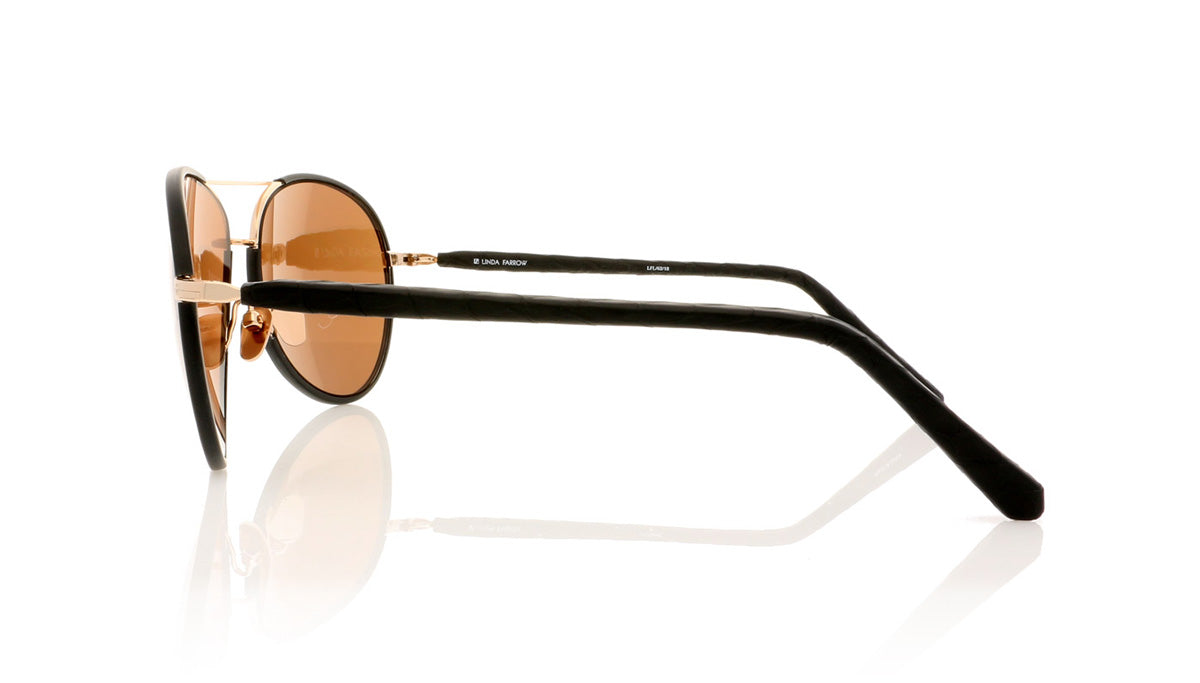 Linda Farrow LFL/62 C18 Lf Rs Gld Sunglasses - Side