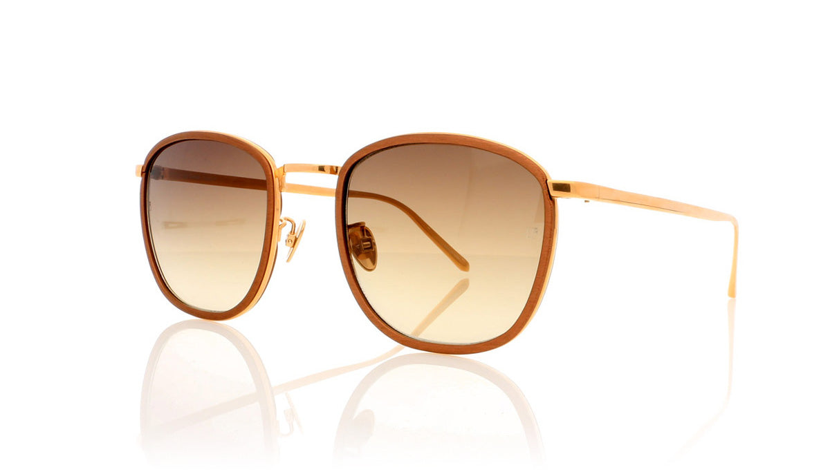 Linda Farrow LFL492 C1 Copper Alu Sunglasses - Angle