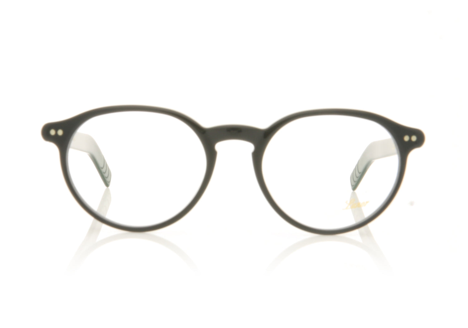 Lunor LU249 1 Black Glasses - Front