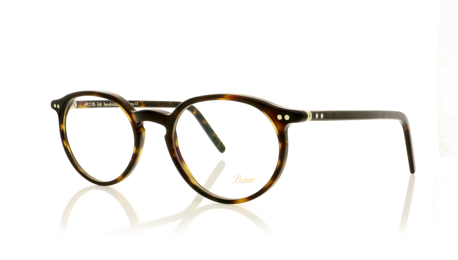 Lunor LU231 2 Havana Glasses - Angle