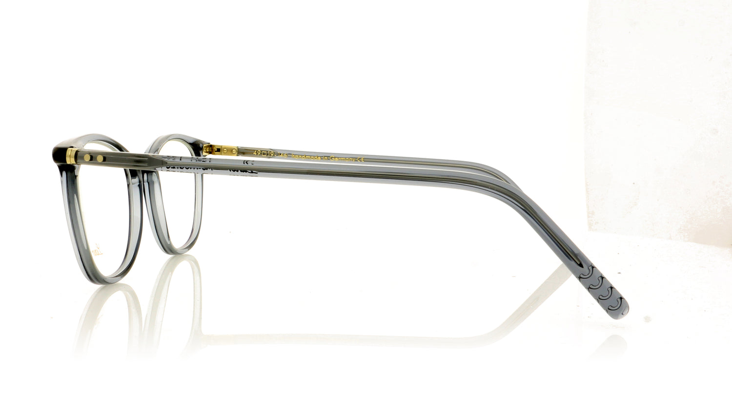 Lunor LU234 41 Crystal Blue Glasses - Side