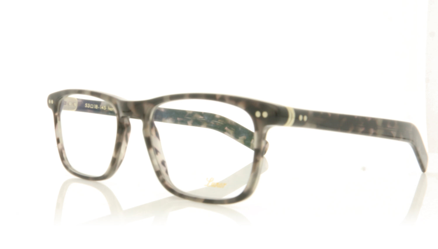 Lunor LU250 18 Grey Tort Glasses - Angle