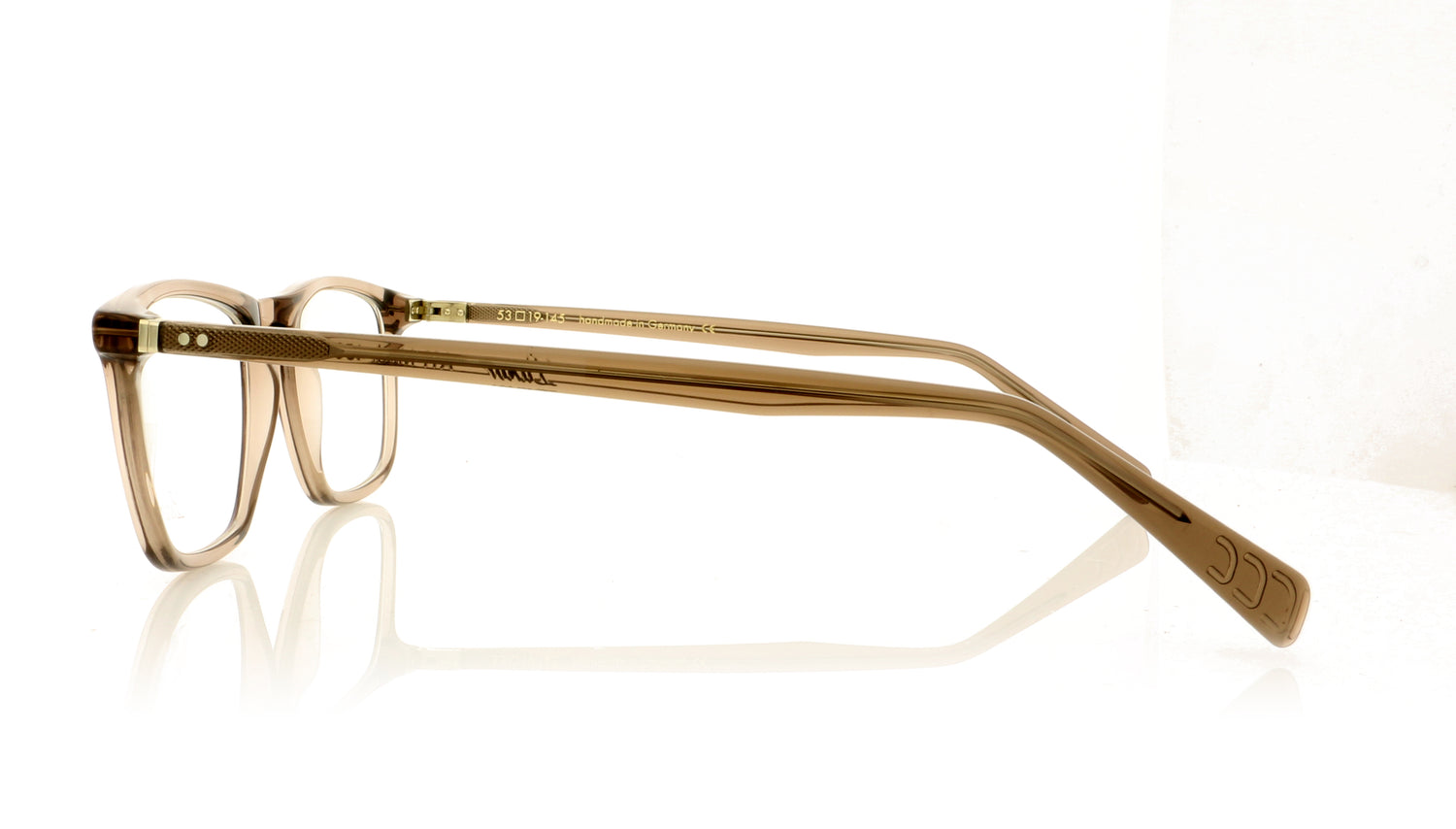 Lunor LU453 30 Crystal Grey Glasses - Side