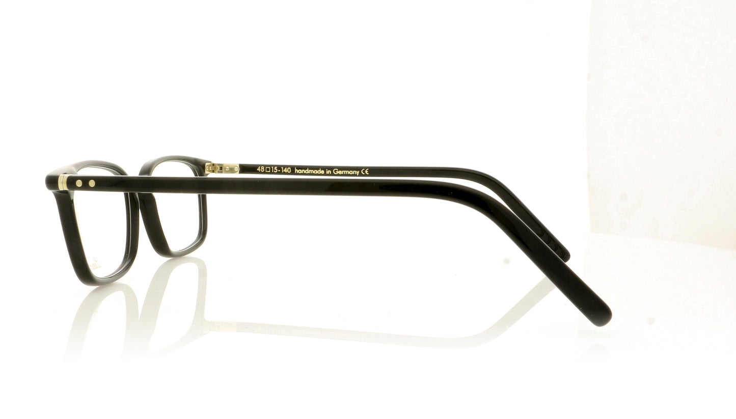Lunor LU601 1 Black Glasses - Side