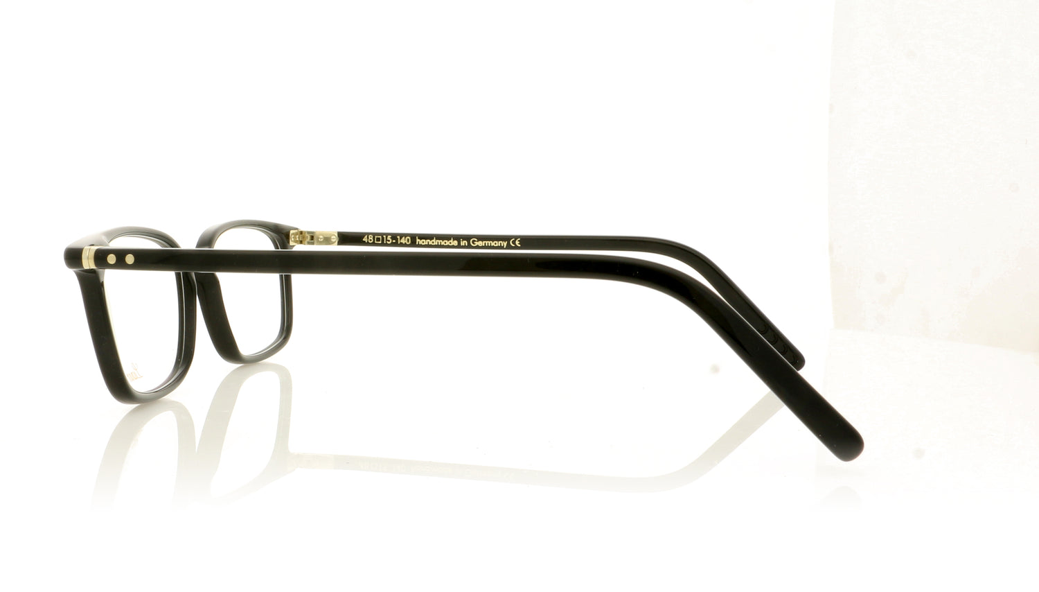 Lunor LU601 1 Black Glasses - Side
