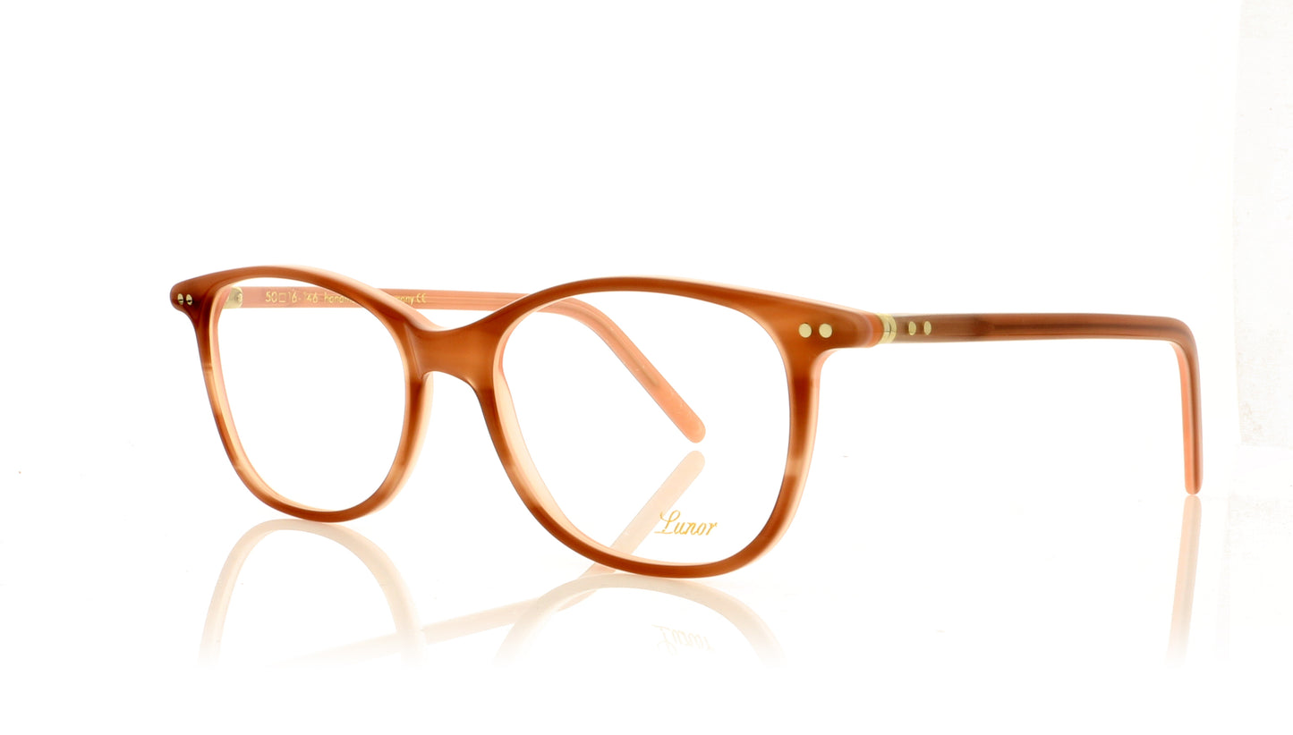 Lunor LU603 38 Pink Glasses - Angle