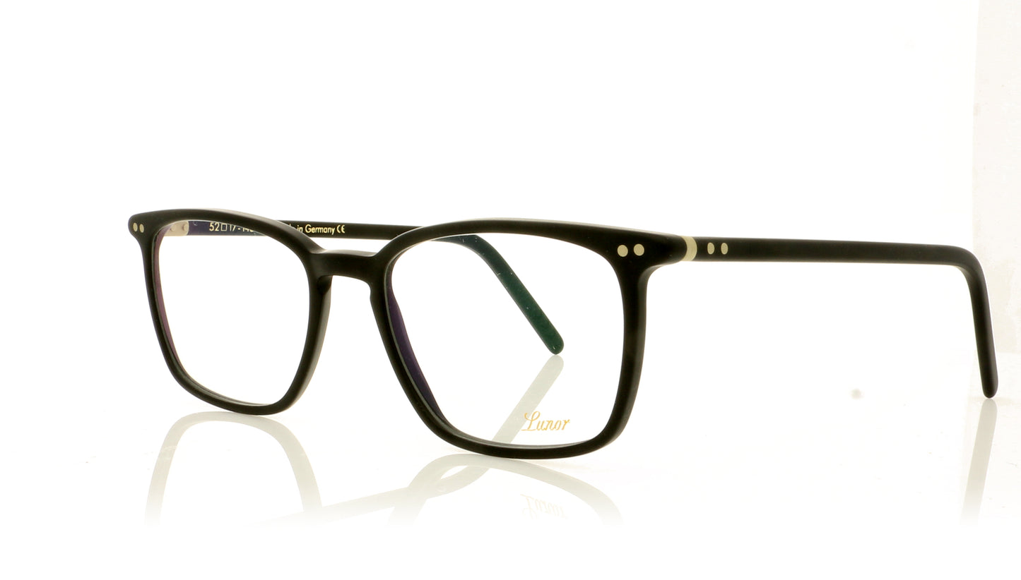 Lunor LU605 01M Black Glasses - Angle