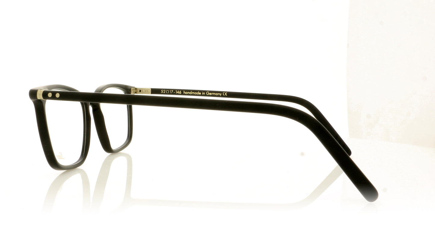 Lunor LU605 01M Black Glasses - Side
