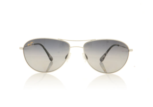 Maui Jim MJ245 Baby Beach 17 Silver Sunglasses - Front