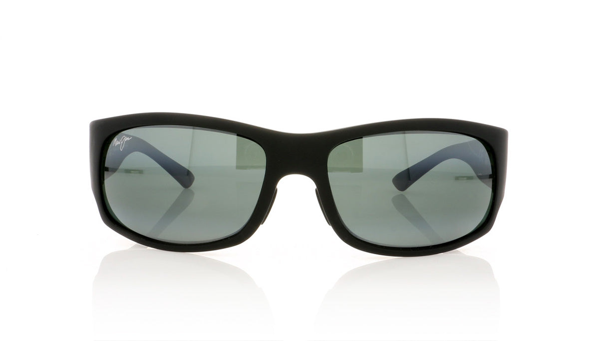Maui Jim MJ222 2M Mj Matte Blck Rubber Sunglasses - Front