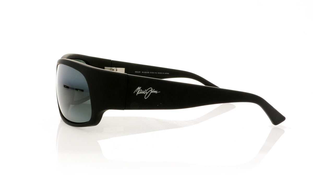 Maui Jim MJ222 2M Mj Matte Blck Rubber Sunglasses - Side