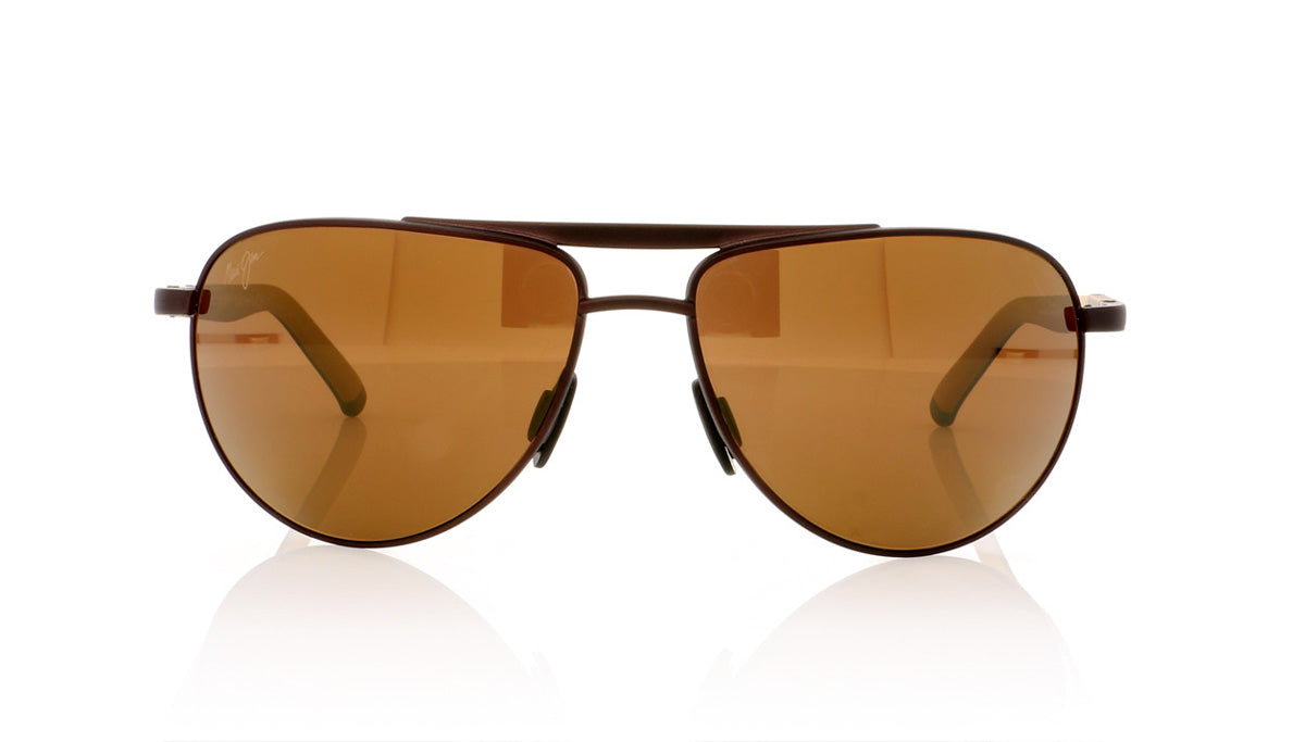 Maui Jim MJ297 01M Mj Matte Brown Sunglasses - Front