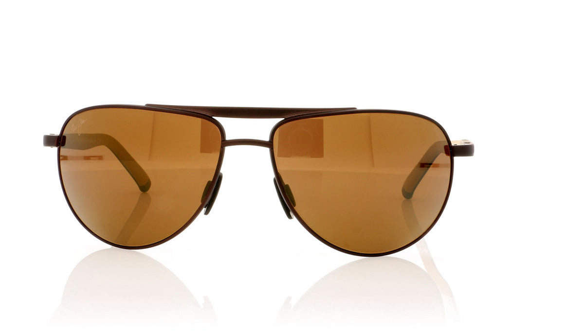 Maui Jim MJ297 01M Mj Matte Brown Sunglasses - Angle