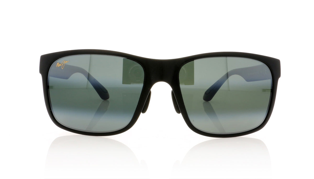 Maui Jim MJ432 2M Mj Matte Black Sunglasses - Front