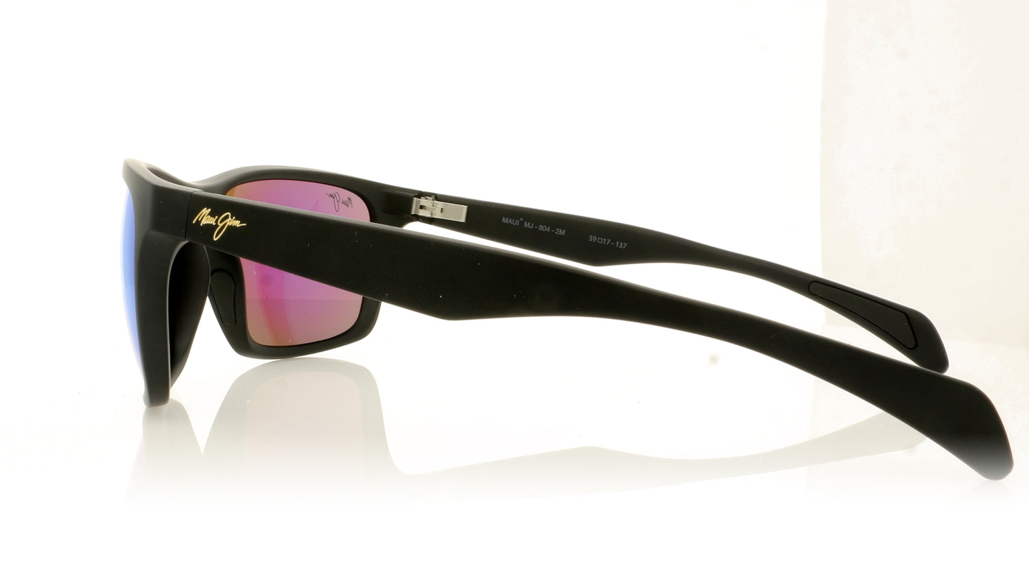 Maui Jim Makoa MJ804 2M Matte Black Sunglasses - Side