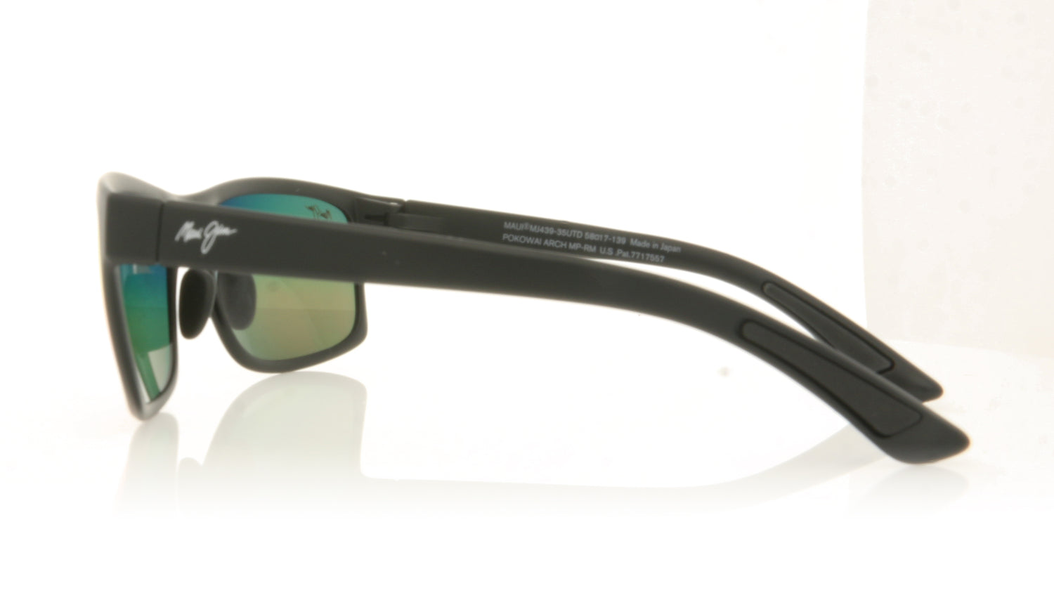 Maui Jim MJ439 Pokowai 35UTD Matte Black Sunglasses - Side