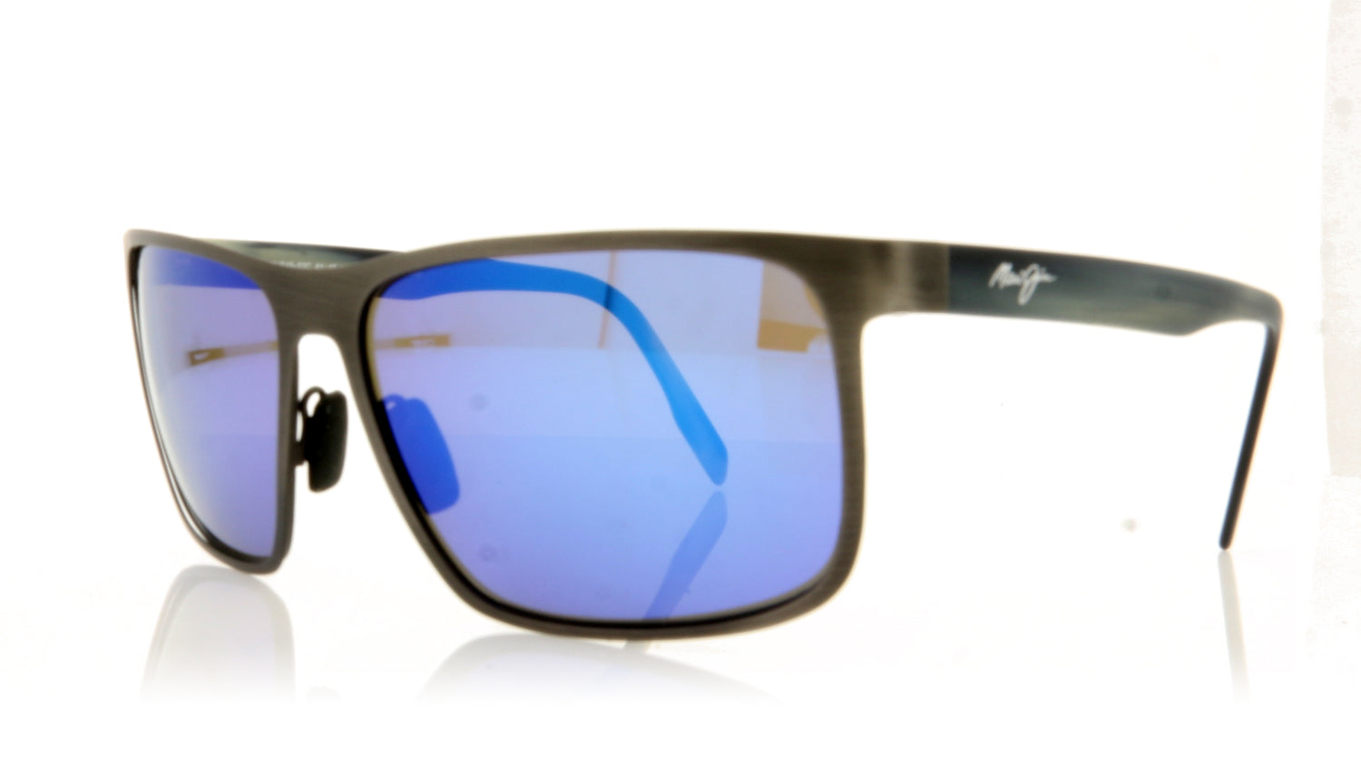 Maui Jim MJ846 Wana 02C Brushed Dark Gunmetal Sunglasses - Angle