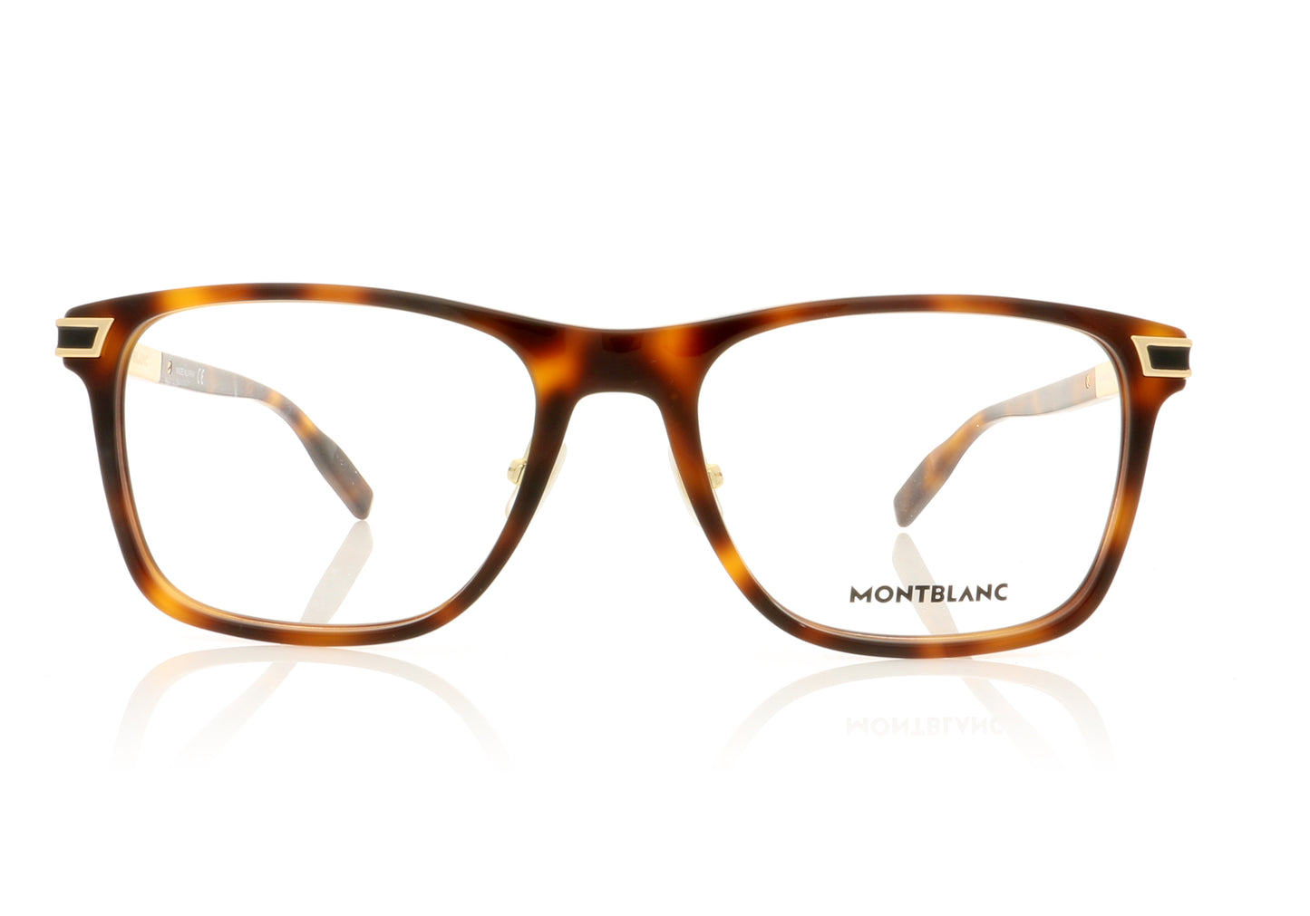 Mont Blanc MB0042O 2 Havana Glasses - Front