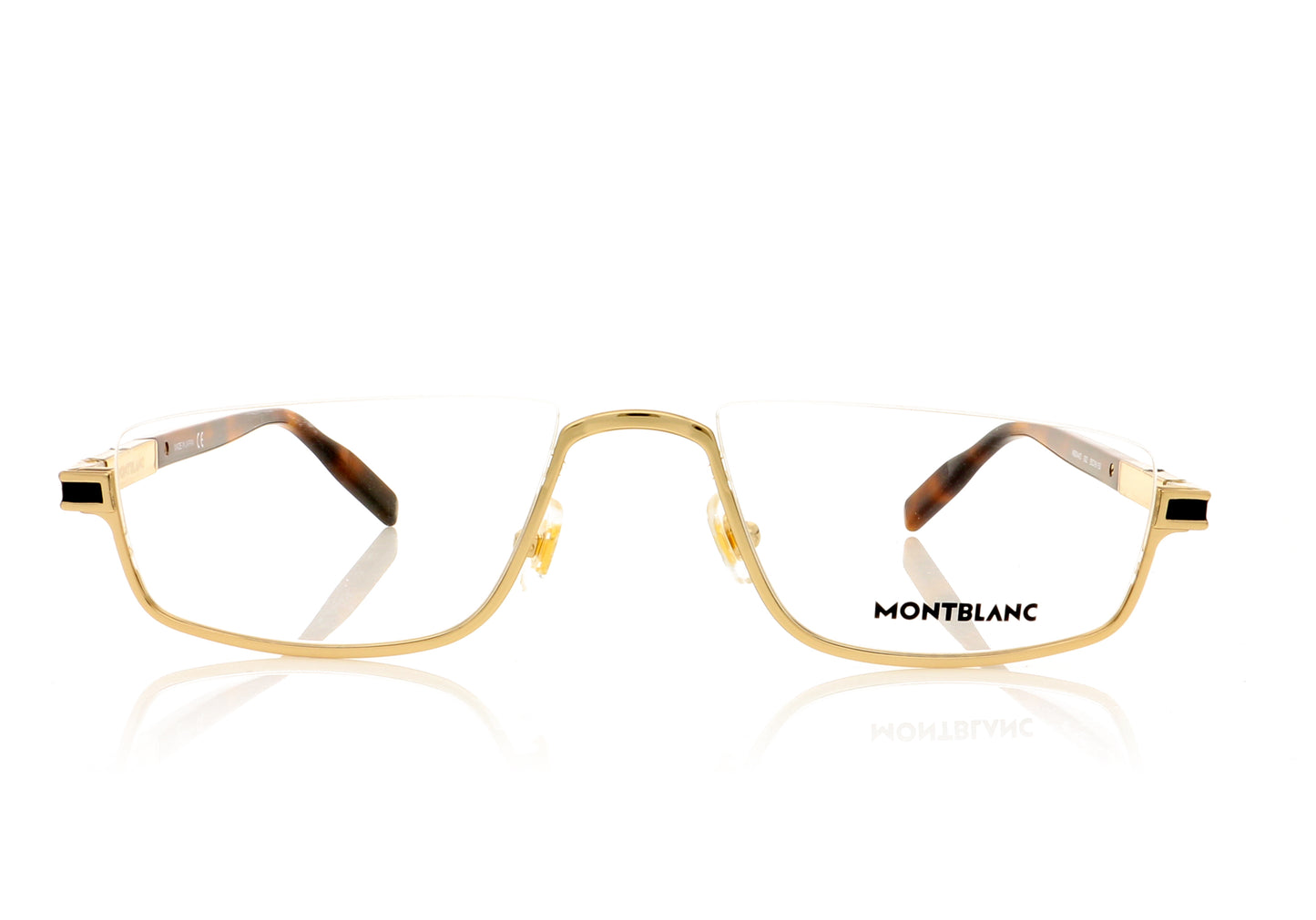 Mont Blanc MB0044O 2 Gold Glasses - Front