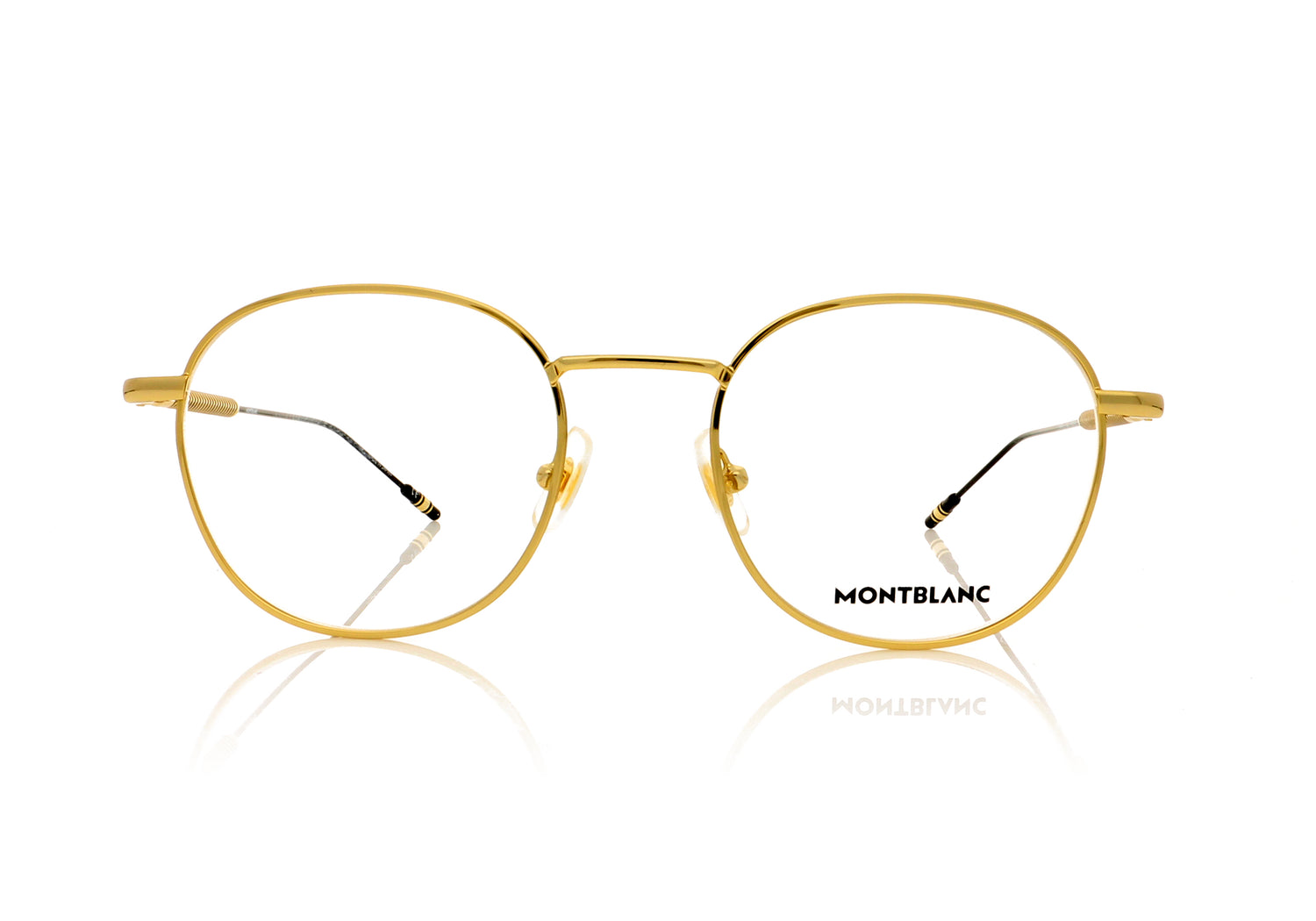 Mont Blanc MB0048O 2 Gold Glasses - Front