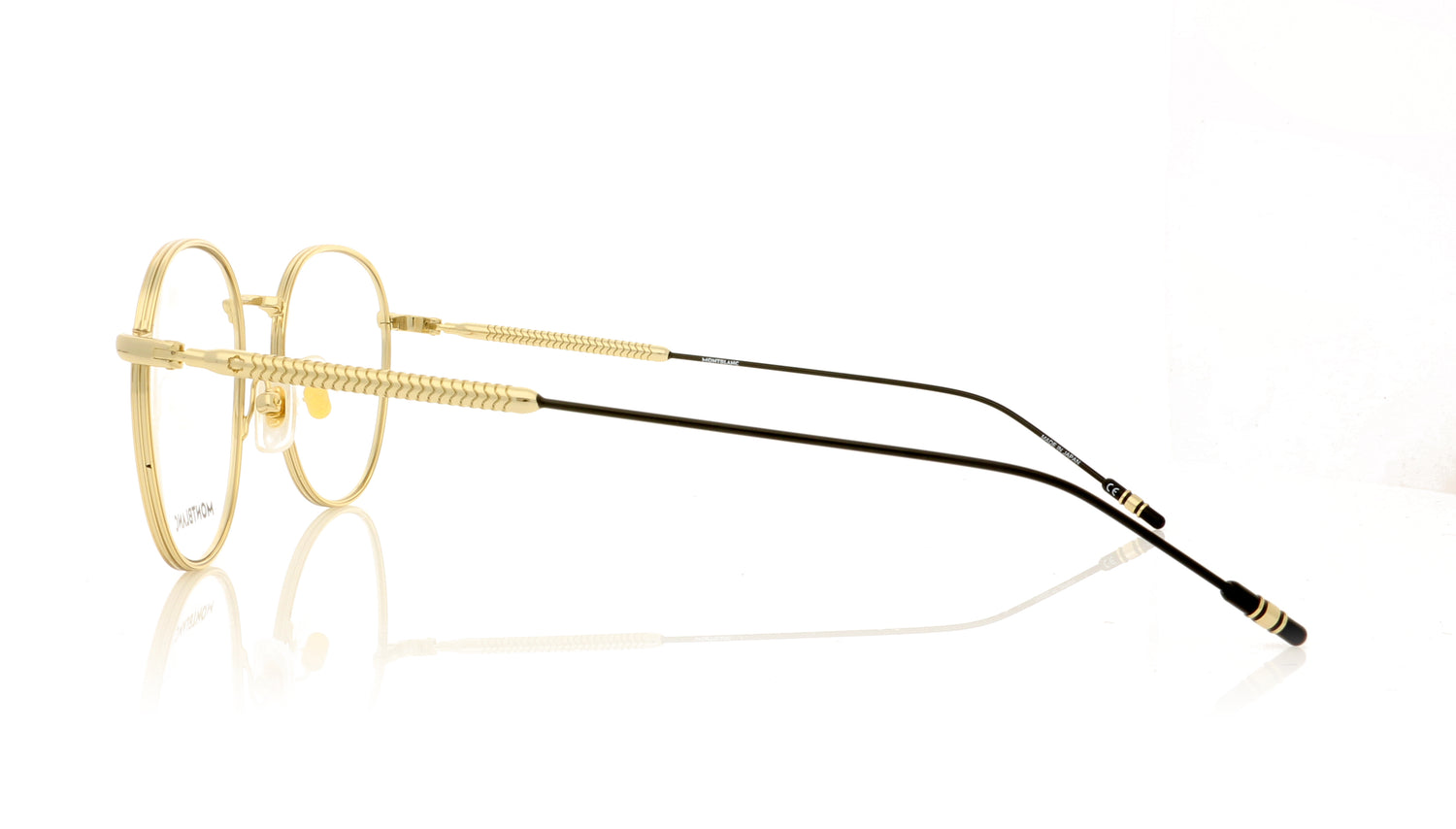 Mont Blanc MB0048O 2 Gold Glasses - Side