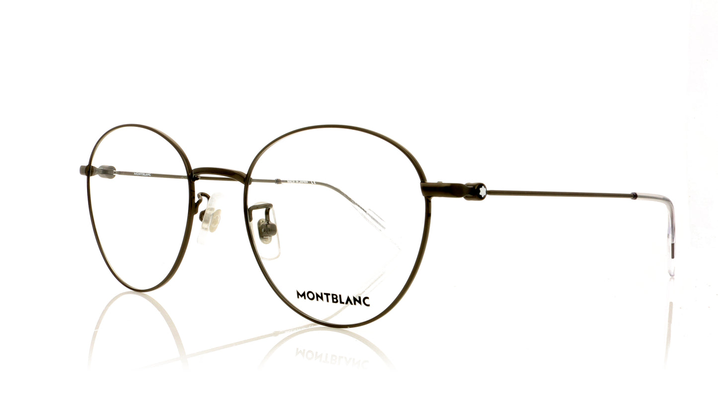 Mont Blanc MB0085OK 1 Ruthenium Glasses - Angle