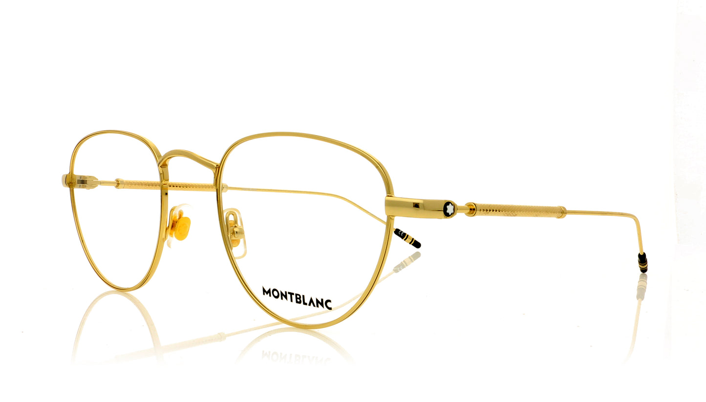 Mont Blanc MB0111O Gold 2 Glasses - Angle