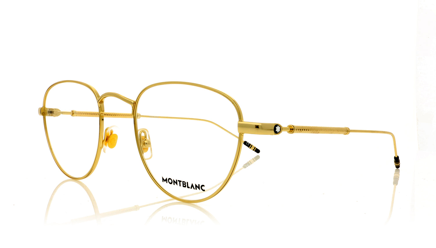 Mont Blanc MB0111O Gold 2 Glasses - Angle
