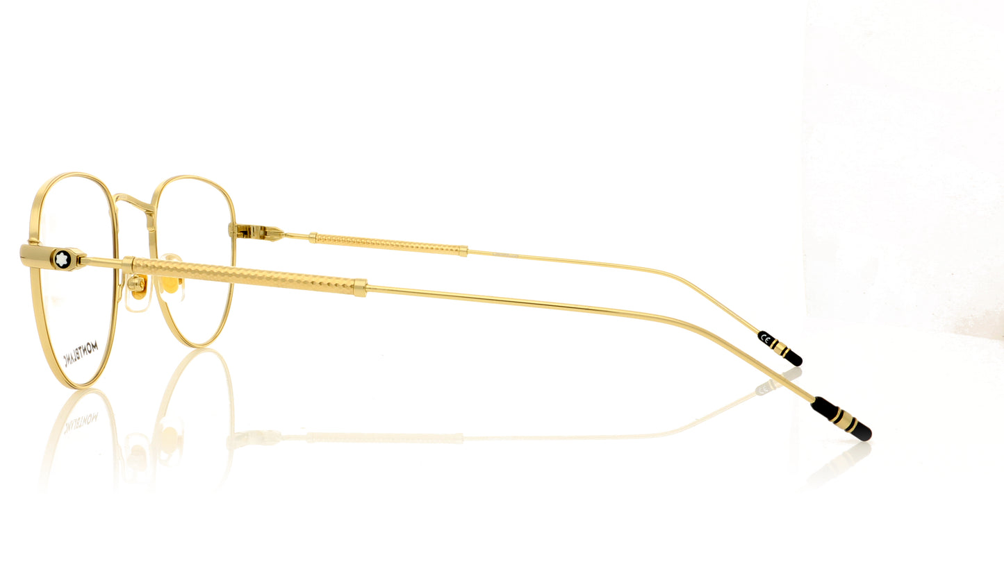 Mont Blanc MB0111O Gold 2 Glasses - Side