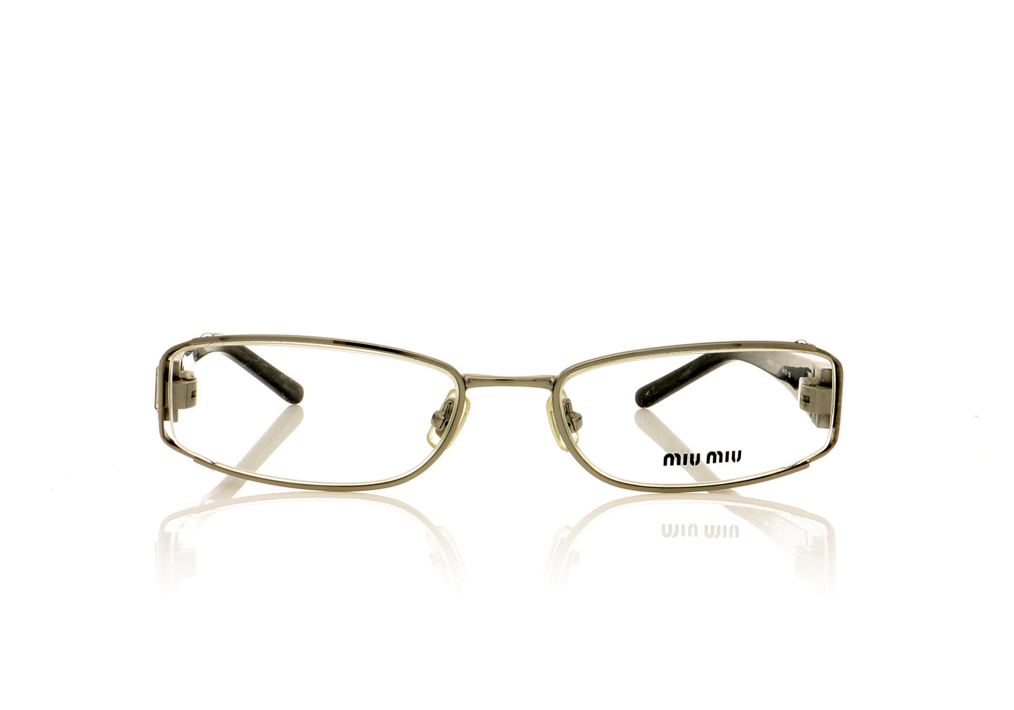 Miu Miu VMU53F 5AV-101 Silver Glasses - Front