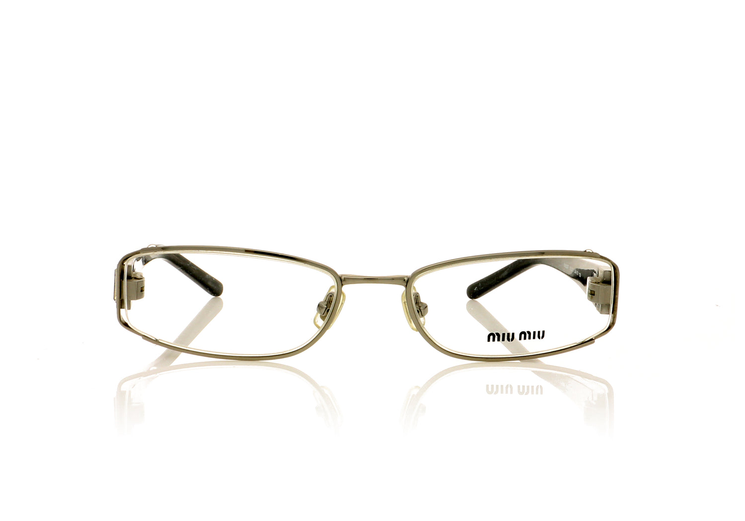 Miu Miu VMU53F 5AV-101 Silver Glasses - Front