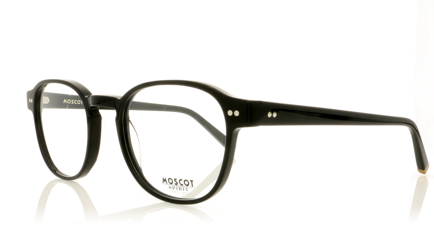 Moscot Arthur 0200-01 Black Glasses - Angle