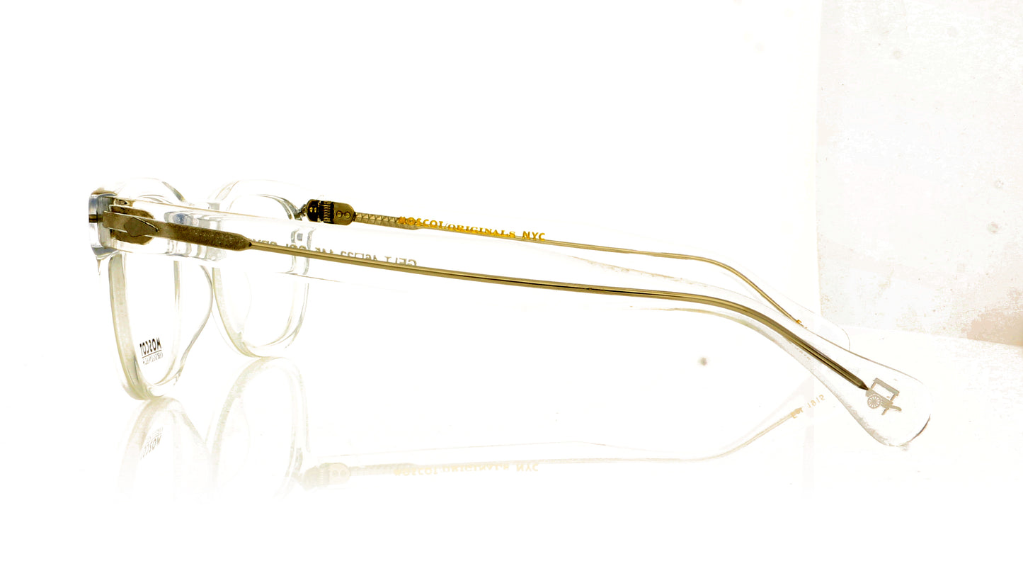Moscot Gelt CRY Crystal Glasses - Side