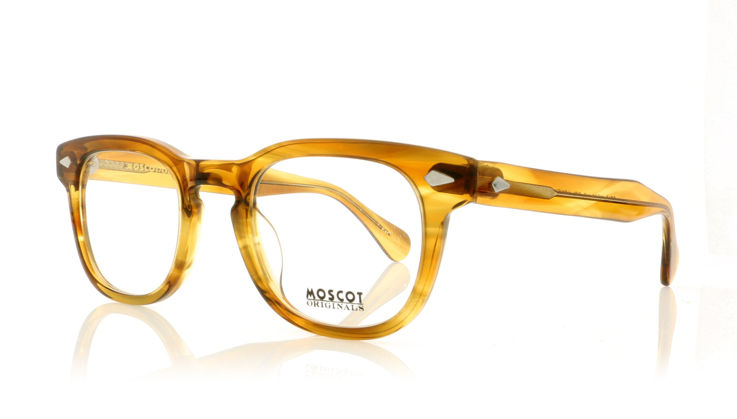 Moscot Gelt HB Honey Blonde Glasses - Angle
