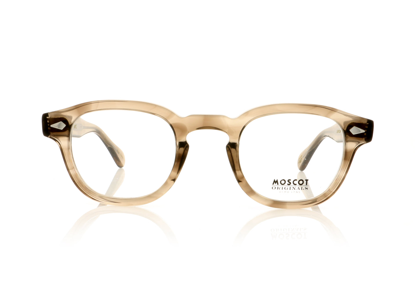 Moscot Lemtosh 0225-01 Brown Ash Glasses - Front