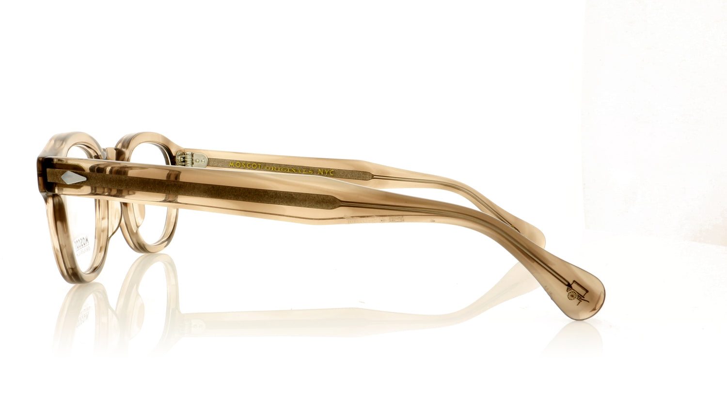 Moscot Lemtosh 0225-01 Brown Ash Glasses - Side