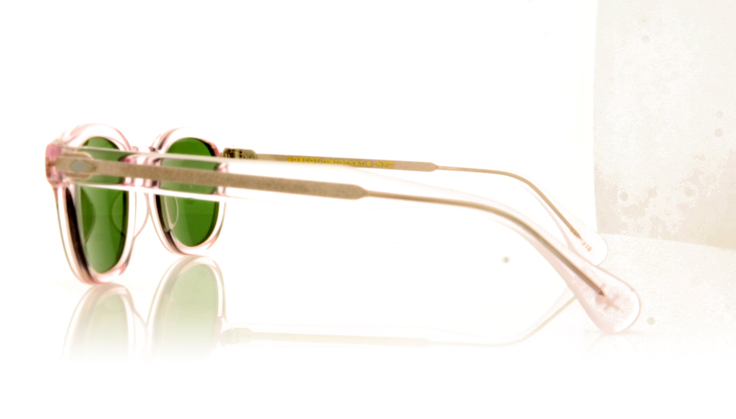 Moscot Lemtosh Sun Blush Green Blush Green Sunglasses - Side