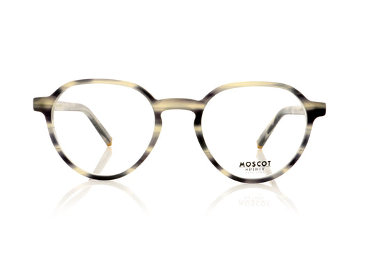 Moscot Les Grey Grey Tortoise Glasses - Front