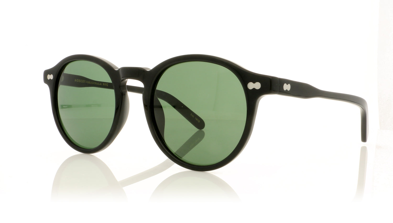 Moscot Miltzen Sun 0200-02 Black Sunglasses - Angle