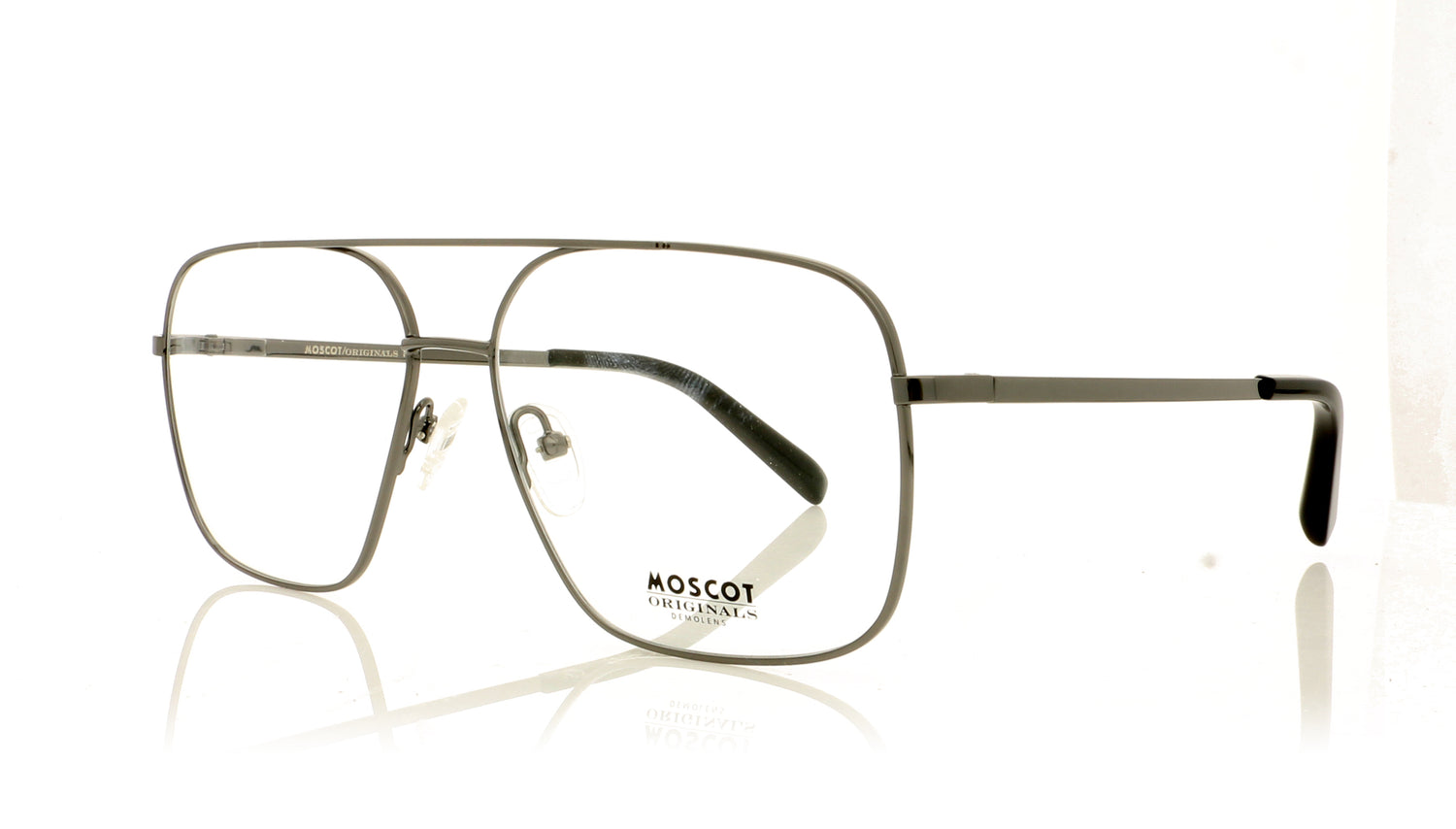 Moscot Shtarker 713 Gunmetal Glasses - Angle