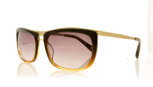 Moscot Tanner Sun brwn fade grey Brwn fade grey Sunglasses - Angle