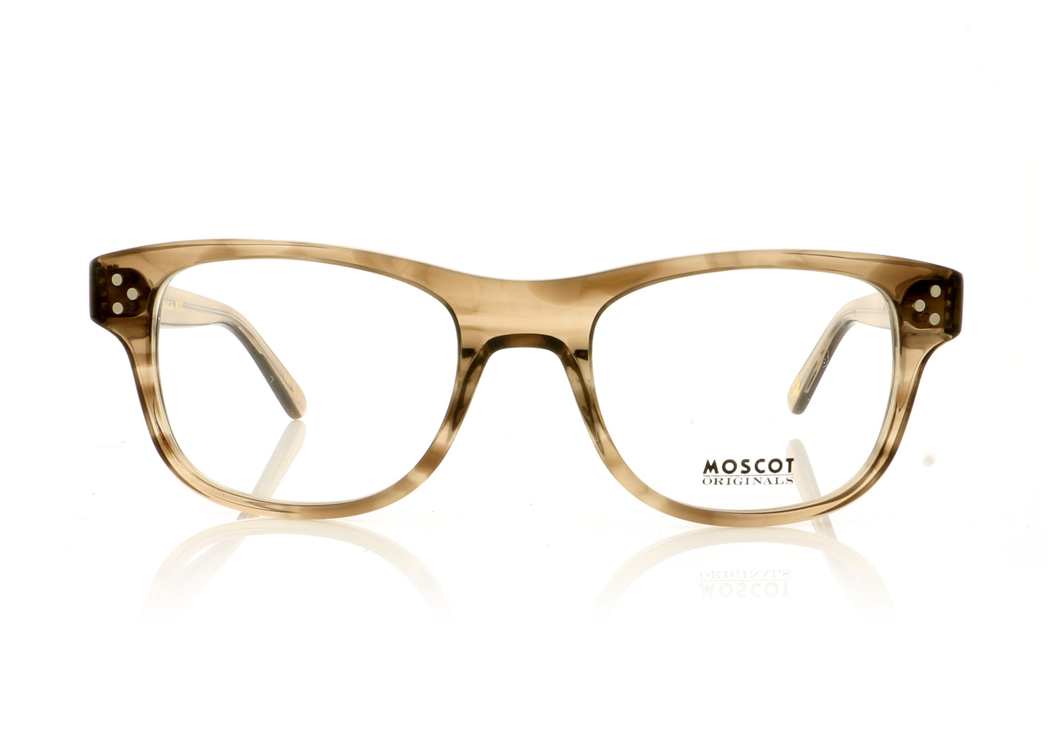 Moscot Zetz 225 Brown Ash Glasses - Front