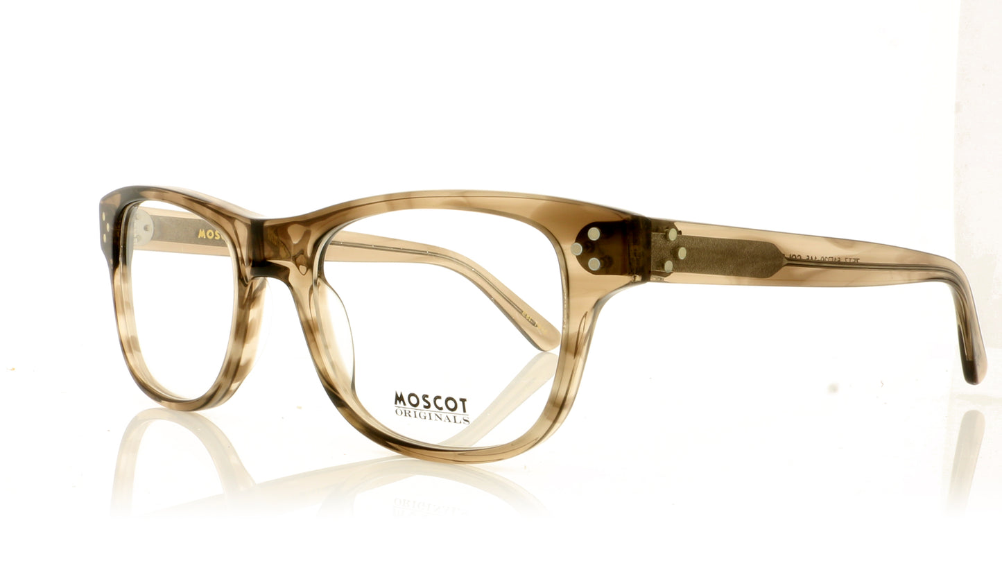 Moscot Zetz 225 Brown Ash Glasses - Angle