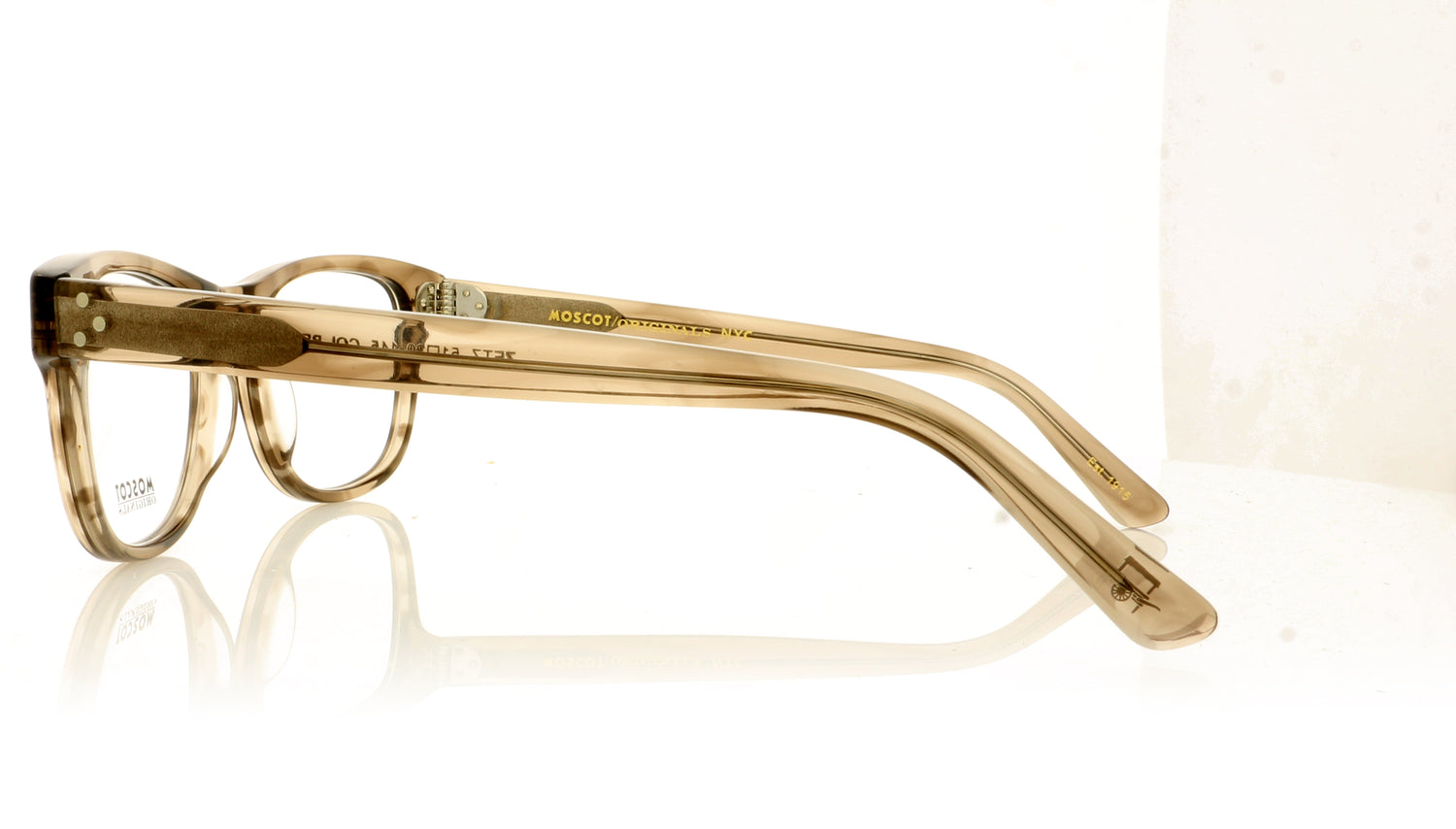 Moscot Zetz 225 Brown Ash Glasses - Side